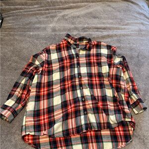 Men's Red Plaid Shirt